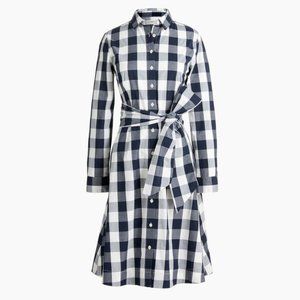 J.Crew Factory Tie-waist poplin shirtdress Size 4